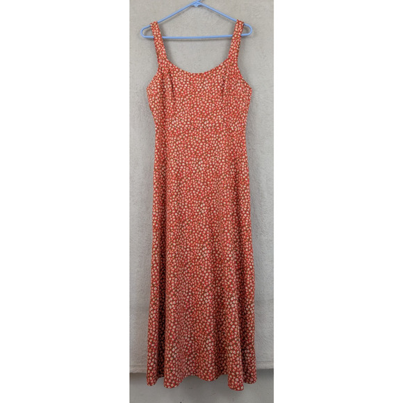 Free People Red Floral Midi Dress - Picture 1 of 8